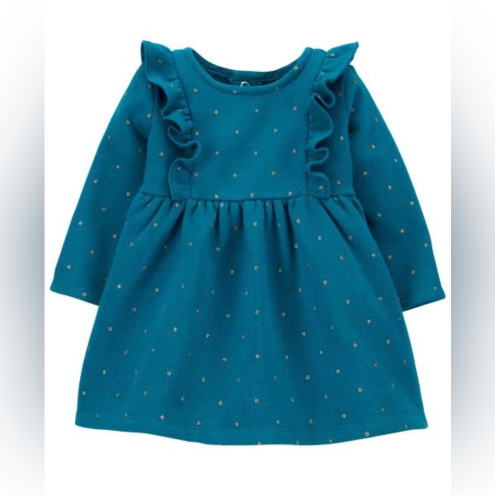 Carter's Polka‎ Dot Fleece Dress
